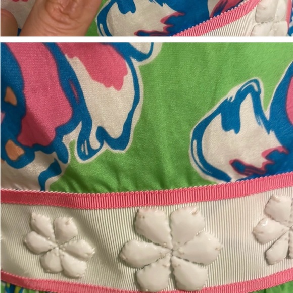 Lilly Pulitzer Langley Strapless Green Dress Size 4 EUC - Picture 4 of 4
